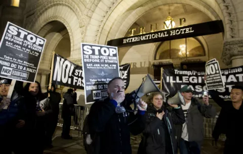 Alistan protestas para la investidura de Donald Trump 