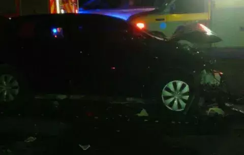 Cuatro policías heridos en accidente de tránsito en Santiago