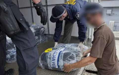 Decomisan en un yate el mayor alijo de cocaína en Australia