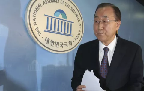 Ban Ki Moon no se postulará a la presidencia de Corea del Sur