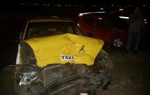 Dos heridos tras accidente de tránsito cerca del aeropuerto Enrique Malek