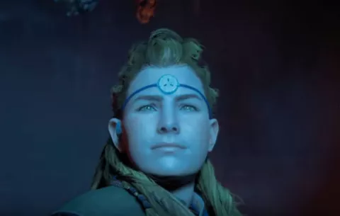 Una mujer protagoniza el videojuego de acción "Horizon Zero Dawn"