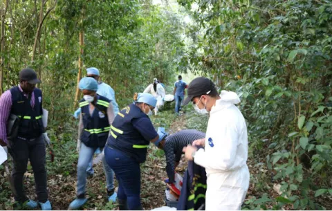 Hallazgo de hombre ejecutado en área montañosa en Cativá