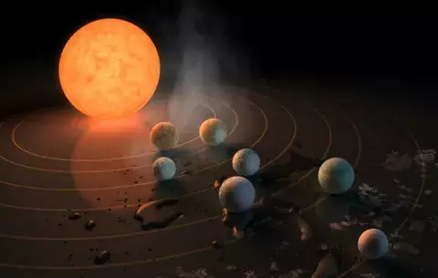 Detectan sistema estelar cercano con siete planetas similares a la Tierra