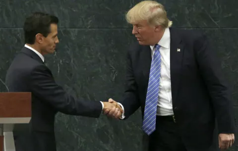 Trump amenaza con enviar tropas a México por "hombres malos" 