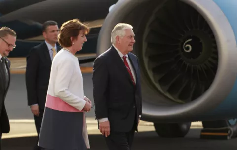 Rex Tillerson llega a México con el objetivo de "forjar una relación constructiva"