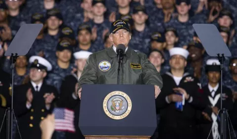 Trump apuesta a la paz, pero si EE.UU. entra en  guerra, será para ganar