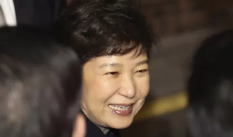 Sale del palacio presidencial Park Geun-hye 