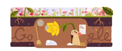 Google anuncia el equinoccio de primavera con su doodle