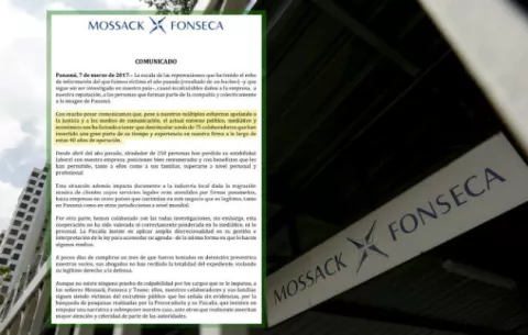 Bufete Mossack Fonseca despide a 250 trabajadores 