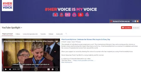 YouTube celebra a las mujeres que inspiran cada día
