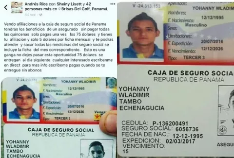 Dueño de carné de la CSS ofertado en las redes se defiende