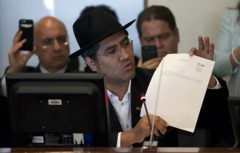Evo Morales denuncia "golpe institucional" a presidencia de Bolivia en la OEA