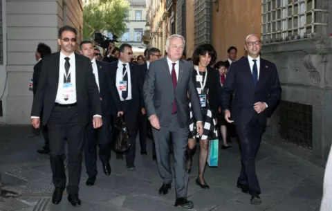 Los cancilleres del G7 buscan unidad sobre Siria