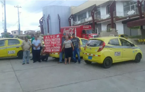 Bases taxistas confirman un frente de lucha en contra de la "piratería"