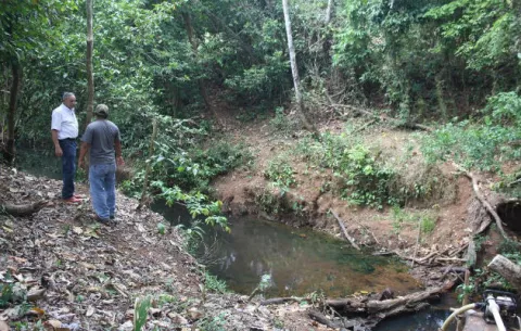Cerro Cama sin agua, paran potabilizadora por muerte de peces en río 