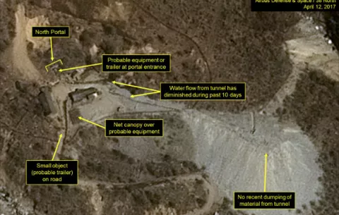 Nuevas fotos muestran que Corea del Norte estaría "lista" para prueba atómica