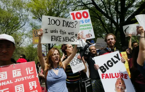 Multitudinarias marchas contra el escepticismo climático de Trump en EE.UU.