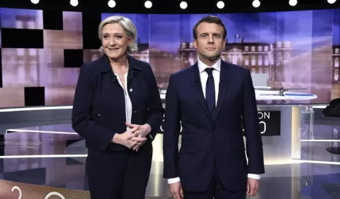 Macron y Le Pen preparan  últimos mítines