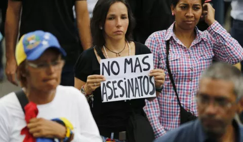 Abuelos venezolanos se toman  las calles hoy