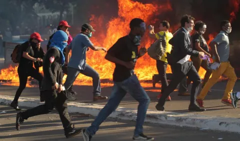 Violentas protestas en Brasil 