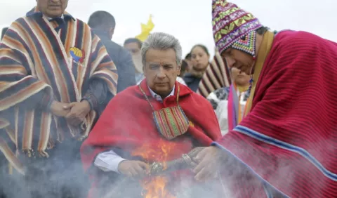Moreno ante  indígenas