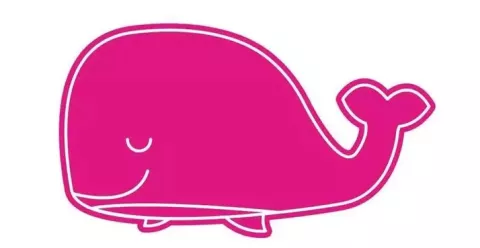 Transforman a la ballena azul en rosa