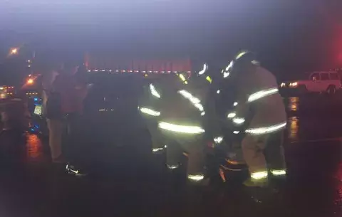 Tres heridos tras choque en la Interamericana en Santiago