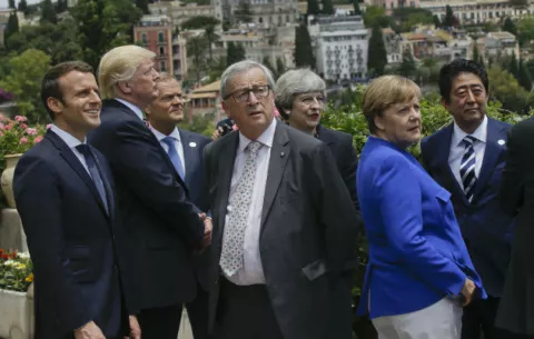 Los líderes del G7 inauguran oficialmente la cumbre en la italiana Taormina