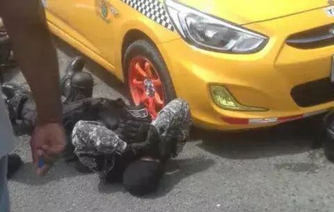 Perro causa accidente a unidades linces en Bocas del Toro