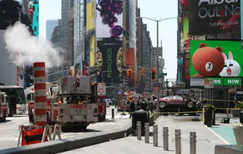 Caos en Times Square por un atropello que causó un muerto y 22 heridos