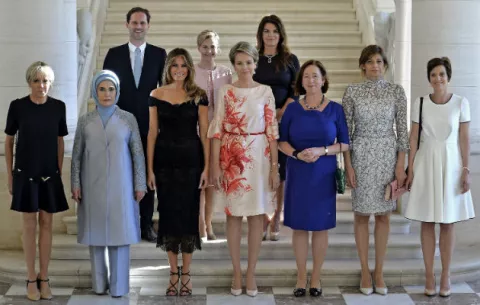 "Primer caballero" de Luxemburgo posó junto a otras primeras damas