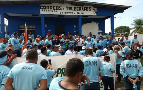 Trabajadores del Idaan protestan ante posible privatización