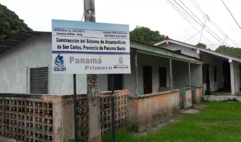 Estancado proyecto de alcantarillado sanitario en distrito de San Carlos