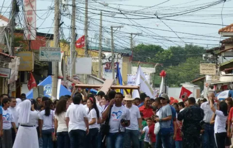 Llegan a Chitré los símbolos de la JMS