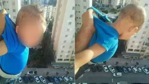 Amenazó con lanzar a su hijo desde el piso 15 para ganar mil 'likes'
