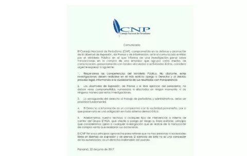CNP rechaza cualquiera intervención o intento de control de Grupo Epasa