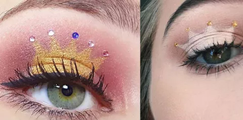 Una tendencia más en el maquillaje: Coronas en los párpados