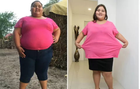 Joven mexicana baja 198 libras y se prepara para celebrar sus 15 años