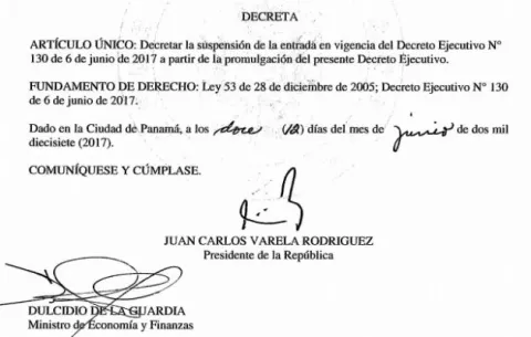 Promulgan en Gaceta Oficial suspensión del Decreto 130