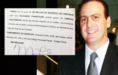 Otorgan fianza por un millón de dólares a favor de Riccardo Francolini