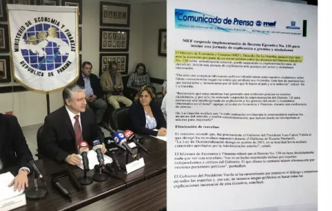 MEF suspende polémico Decreto 130