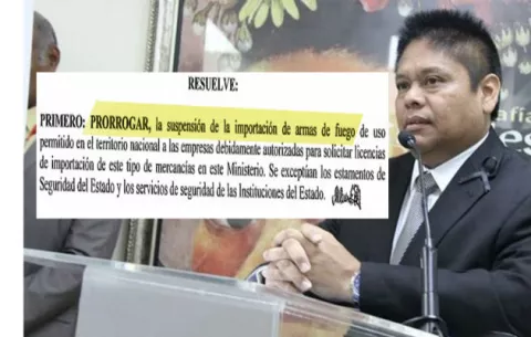 Prorrogan por seis meses la suspensión de importación de armas