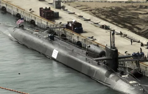 Un submarino nuclear de EE.UU. hace escala en Corea del Sur 