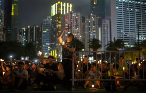 Hong Kong recuerda a las víctimas de la brutal represión de Tiananmen 