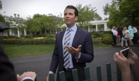 Trump dijo que su hijo    actuó con transparencia