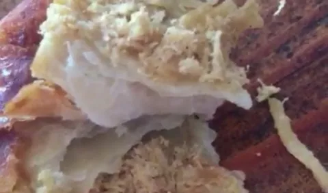 Enchilada con sabor a gusanos
