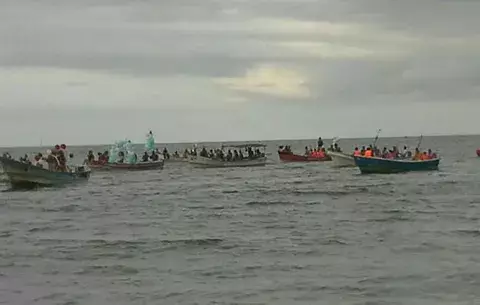 Pescadores santeños celebraron con la Virgen del Carmen