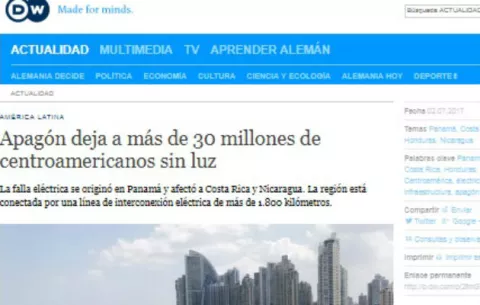 Apagón en Panamá captó atención de medios internacionales y afectó a la región