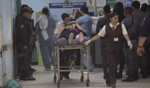 Pandilleros matan a siete personas en un hospital de Guatemala